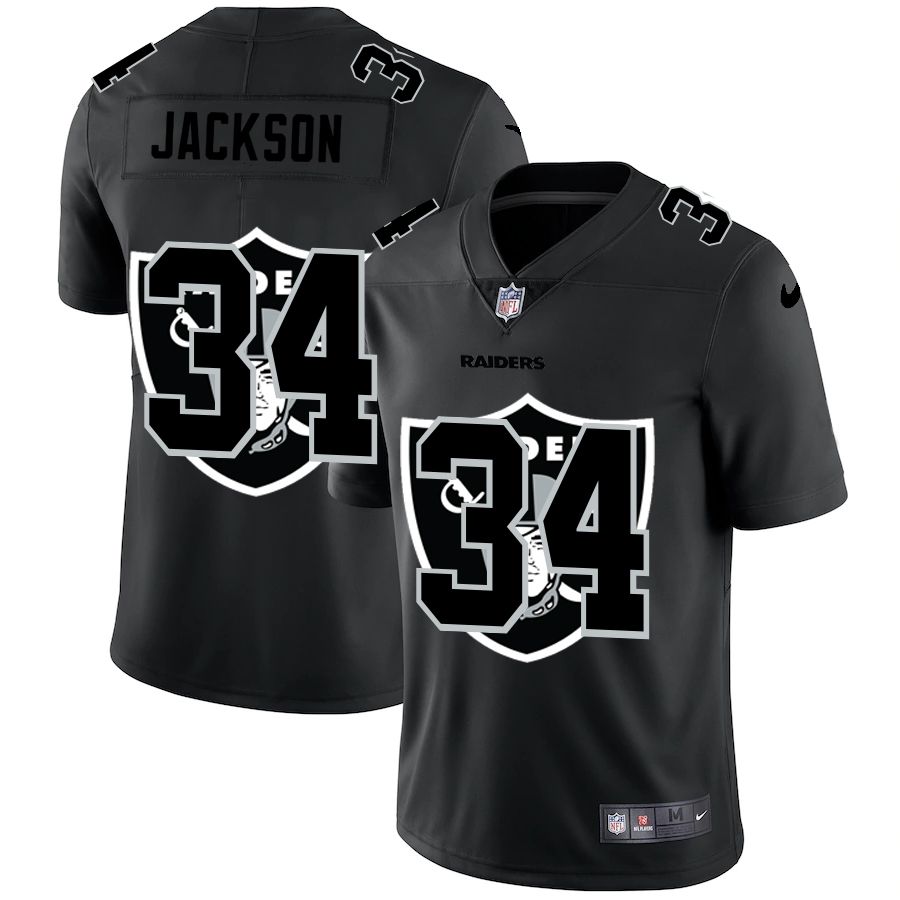 Men Oakland Raiders #34 Jackson Black shadow Nike NFL Jersey->oakland raiders->NFL Jersey